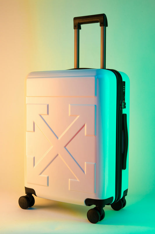 Open suitcase being packed for travel