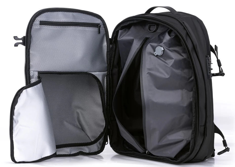 Airbag Lite - Matt Black - with Air Pump - PackLite Gear - backpack